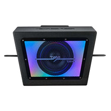 Load image into Gallery viewer, DS18 Polaris RZR 10in Subwoofer Enclosure w/EXL-X10.2D Subwoofer- Black Finish- Acrylic Window- LED