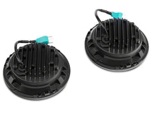 Load image into Gallery viewer, Raxiom 97-18 Jeep Wrangler TJ &amp; JK 6-LED Headlights w/ Partial Halo- Black Housing (Clear Lens)