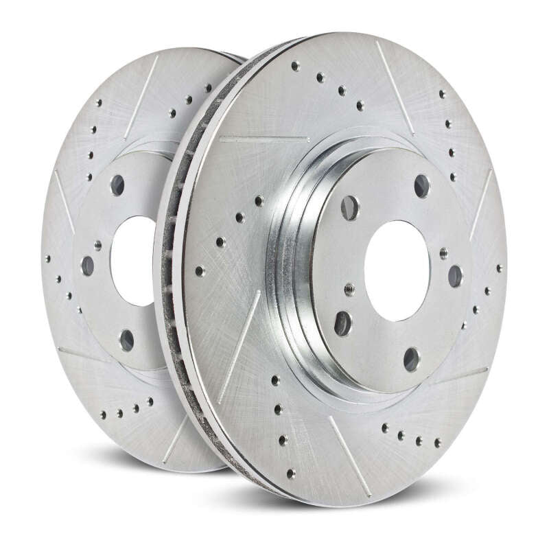 Power Stop 18-21 Volvo XC60 Front Drilled & Slotted Rotor (Pair)