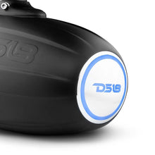Load image into Gallery viewer, DS18 Marine And Powersports Tower 8in 125 Watts RMS RGB LED Lights Black Carbon Fiber