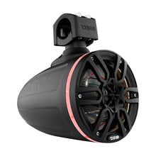 Load image into Gallery viewer, DS18 Marine And Powersports Towers Speakers Not Included 6.5in RGB LED Lights Black