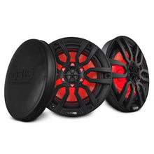 Load image into Gallery viewer, DS18 NXL Series Coaxial Marine Speakers w/ RGB Lights 8in 2-Way 125 Watts RMS 4 ohm Black