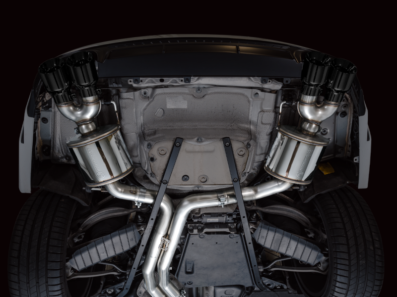 AWE Tuning 19-23 Audi C8 S6/S7 2.9T V6 AWD Touring Edition Exhaust - Diamond Black Tips 3015-43107