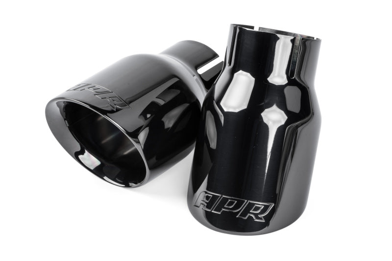 APR Double-Walled 3.5in Slash-Cut Tips - Diamond Black - Set of 2 TPK0008
