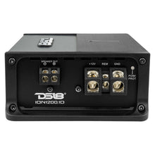 Load image into Gallery viewer, DS18 1-Channel Amp 1200/1ohm 800/2ohm 400/4ohm Watts RMS Class D