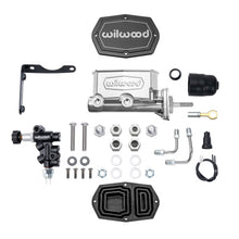 Load image into Gallery viewer, Wilwood MOPAR Compact Tandem M/C Kit w/ P-Valve &amp; Pushrod 15/16in Bore - Chrome Powdercoat