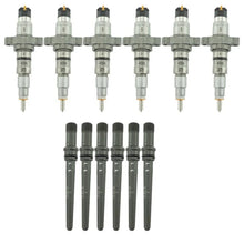 Load image into Gallery viewer, Industrial Injection 03-04 Cummins 5.9L Reman Stock Injector Pack w/Connecting Tubes - Set of 6