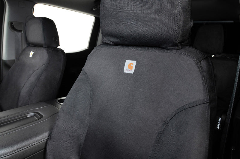 Covercraft 1992-96 Ford FS Carhartt Super Dux SeatSaver Custom Front Row Seat Covers - Black SSC2270COBK
