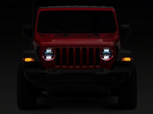 Load image into Gallery viewer, Raxiom 18-23 Jeep Wrangler JL Axial Series 9-In Angel Eye LED Headlights- Black Housing (Clear Lens)