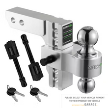 Load image into Gallery viewer, Rhino USA 10In Heavy Duty Drop Hitch - 2.5In (Silver)
