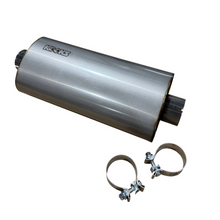 Load image into Gallery viewer, Kooks 3in Oval Clamp In Center/Center Muffler 18in Long Body Polished Stainless Steel