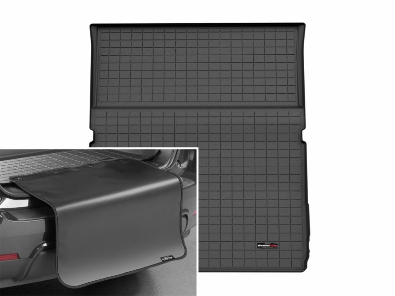 WeatherTech 25-26 Ford Expedition Max Trunk Cargo Liner w/Bumper Protector 2pc - Black 401871SK