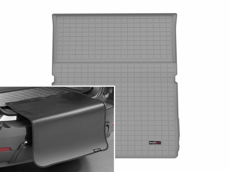 WeatherTech 25-26 Ford Expedition Max Trunk Cargo Liner w/Bumper Protector 2pc - Grey 421871SK
