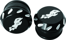 Load image into Gallery viewer, DragonFire Racing Billet Tube Endcap 1.5 in . - Black Anodized