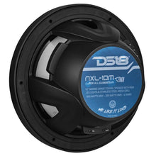 Load image into Gallery viewer, DS18 NXL-M Series Speaker w/ RGB LED Lights 10in 2-Way 200Watts RMS 4 ohm Black