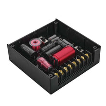Load image into Gallery viewer, DS18 Dlx Qlty 6.5in+3.5in+2.2in 3-Way 180 Watt RMS 4 ohm Ylw Straw + Composite Foam Cone Neodymium