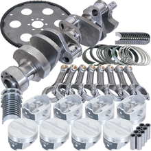 Load image into Gallery viewer, Eagle Chevy 350 1Pc 3.750in Crank 5.700in I-Beam Rods -10cc 4.040in Pistons Balanced Assembly