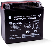 Load image into Gallery viewer, Yuasa YTX14H-BS High Performance AGM 12-Volt Battery w/Bottle - GTR Auto