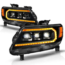 Load image into Gallery viewer, ANZO 15-22 Chevy Colorado Full LED Headlights w/ Initiation (Amber DRL) - Black - GTR Auto