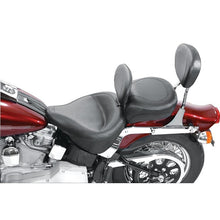 Load image into Gallery viewer, Mustang 84-06 Harley Standard Rear Tire Wide Touring Vintage Solo Seat w/Driver Backrest - Black - GTR Auto