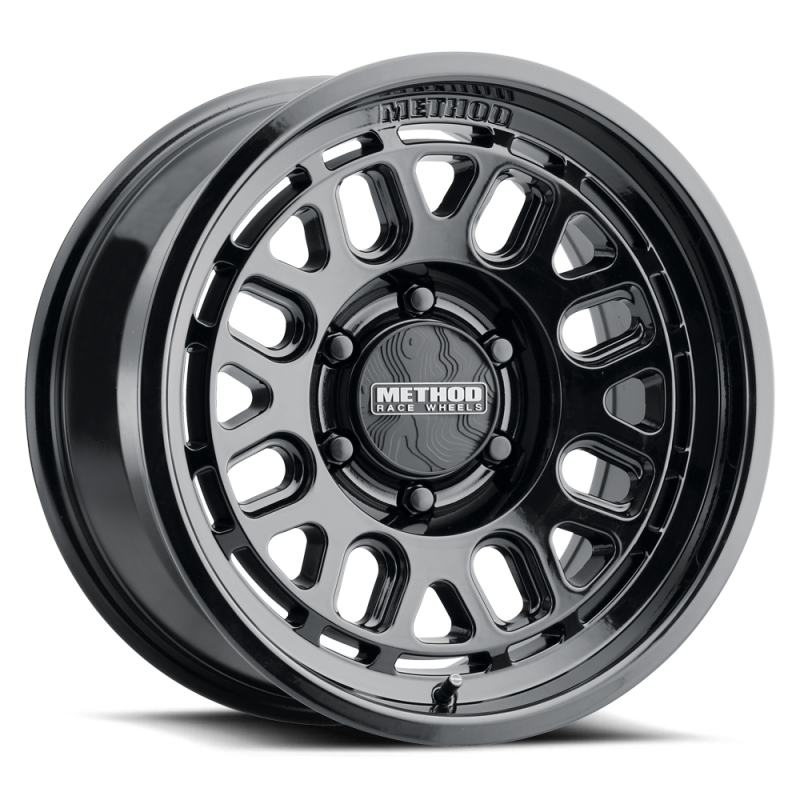 Method MR321 17x8.5 +25mm Offset 6x5.5 BP 106.25mm CB Gloss Black Wheel MR321785601325