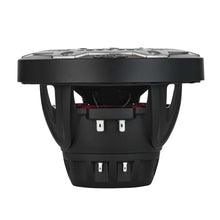 Load image into Gallery viewer, DS18 Hybrid Marine Speaker w/ Driver And RGB LEDs 6.5in 2-Way 250 Watts RMS 4 ohm Black w/ Covers