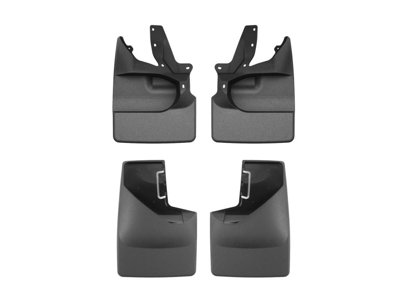 WeatherTech 21-25 Ford Bronco Bumper Style 2 Front & Rear Mudflaps - Black 110189-120145