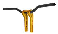Load image into Gallery viewer, Performance Machine Phatbar H-Bar Assy, 9in Riser, 1-1/4in Bar, Int Wire, Gauge Mount - Gold Ops