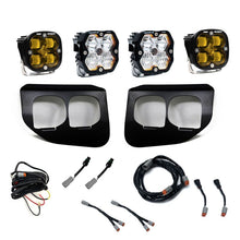 Load image into Gallery viewer, Baja Designs 20-22 Ford Super Duty Squadron 2.0 SAE/Pro Dual Fog Pocket Kit (Driving/Combo) - Amber