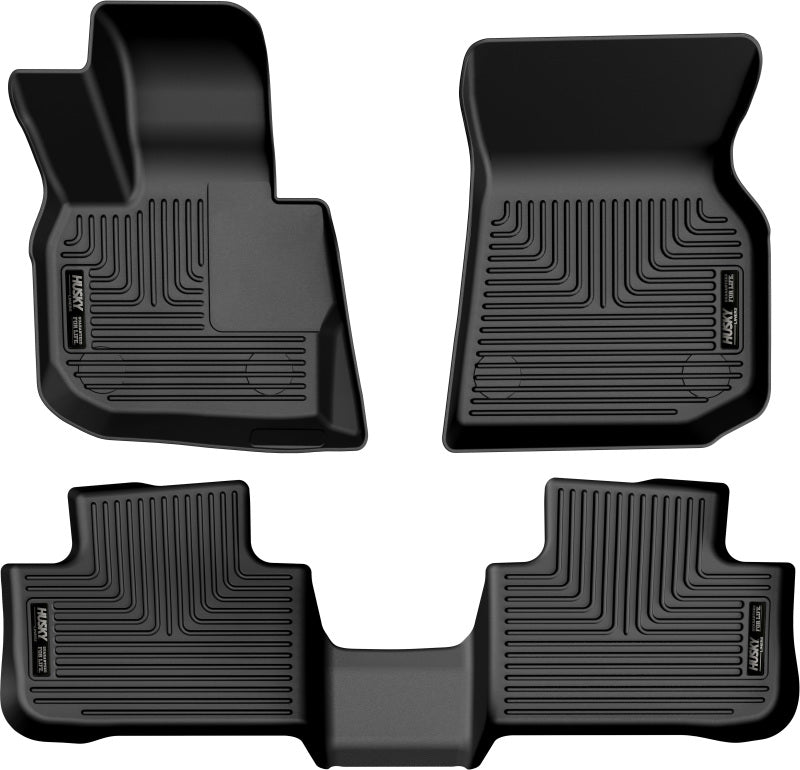 Husky Liners 18-23 BMW X3 Weatherbeater Black Front & 2nd Seat Floor Liners - GTR Auto