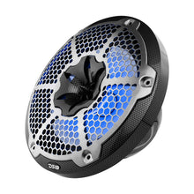 Load image into Gallery viewer, DS18 NXL-M Series Speaker w/ RGB LED Lights 10in 2-Way 200 Watts RMS 4 ohm Black Carbon Fiber