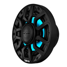 Load image into Gallery viewer, DS18 Marine 6.5in 2-Way 150 Watts RMS 4 ohm Digital LED Lights Bullet Tweeter Covers Included Black