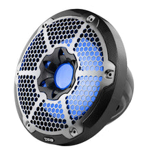 Load image into Gallery viewer, DS18 NXL Marine Subwoofer With RGB LEDs 10in 300 Watts RMS 4 ohm SVC Black Carbon Fiber