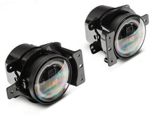 Load image into Gallery viewer, Raxiom 18-23 Jeep Wrangler JL Axial Series 9-In Angel Eye LED Headlights- Black Housing (Clear Lens)