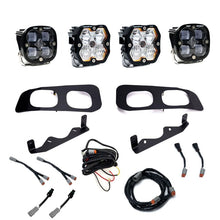 Load image into Gallery viewer, Baja Designs 23-25 Ford Super Duty Squadron Pro/SAE 2.0 Dual Fog Pocket Kit (SAE Fog) - Clear