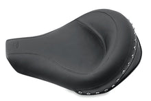 Load image into Gallery viewer, Mustang 94-96 Harley Road King Standard Touring Solo Seat w/Blk Pearl Studs - Black