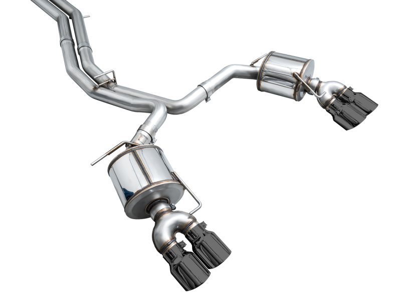 AWE Tuning 19-23 Audi C8 S6/S7 2.9T V6 AWD Touring Edition Exhaust - Diamond Black Tips 3015-43107