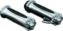 Load image into Gallery viewer, Kuryakyn Zombie Grips With Throttle Boss Dual Cable Chrome