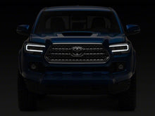 Load image into Gallery viewer, Raxiom 16-23 Toyota Tacoma w/ Factory Halogen DRL LED Headlights- Black Housing (Clear Lens)