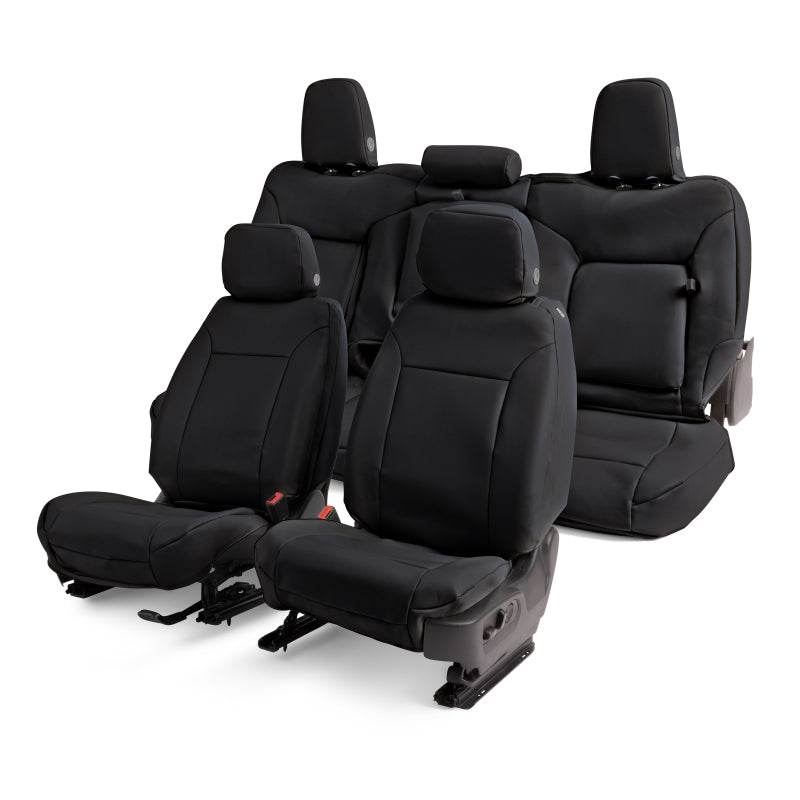 Covercraft 23-24 Ford Super Duty Leatherette PrecisionFit Custom Front Row Seat Covers - Black