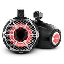 Load image into Gallery viewer, DS18 Marine And Powersports Towers w/ Built In 10in 1in Driver 300 Watts RMS RGB LED Lights Black