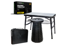 Load image into Gallery viewer, Rhino USA Portable Camping Table And Stool (Green)