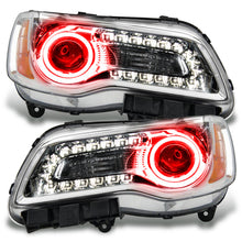 Load image into Gallery viewer, Oracle 11-14 Chrysler 300C NON HID LED Halo Headlights Chrome Housing - Red
