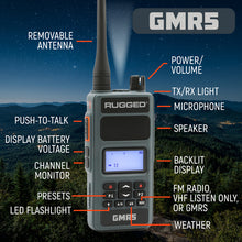 Load image into Gallery viewer, Rugged Radios 5W GMRS Handheld Radio - 2 Pack