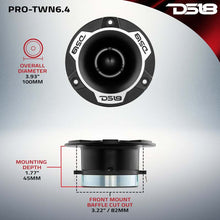 Load image into Gallery viewer, DS18 4in High Compression Neodymium Tweeter 150 Watts RMS 1.5 in Polyimide Vc 4 ohm