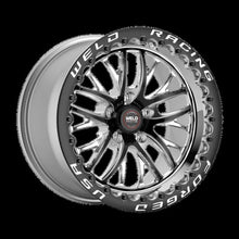 Load image into Gallery viewer, Weld S82 17x11 / 5x4.75 BP / 7.7in. BS / 43mm Offset Black Wheel (High Pad) - Black Single Beadlock
