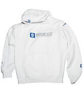Load image into Gallery viewer, Sparco Sweatshirt Hooded WWW White LRG