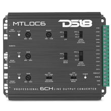 Load image into Gallery viewer, DS18 6-Chnl Speaker Emulator Remote Out Level Matching Controls LED Clip Indicator Hi/Low Converters