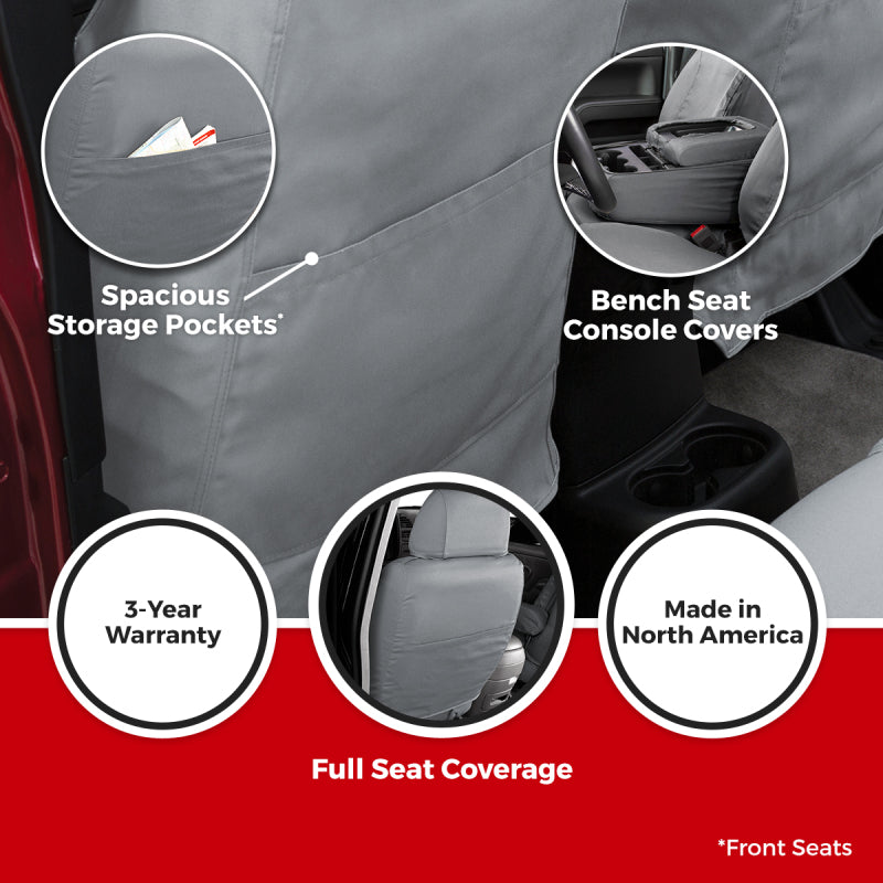 Covercraft 2024 Ford Expedition Endura Waterproof SeatSaver Custom 2nd Row Seat Covers - Grey