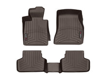 Load image into Gallery viewer, WeatherTech 2017+ BMW 5-Series Front And Rear FloorLiner - Cocoa (xDrive Only - Does Not Fit RWD)
